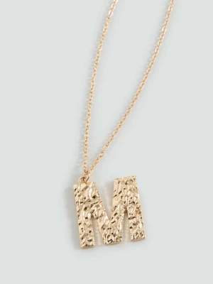 Naszyjnik z literą złoty - Dziewczyna - Rozmiar uniwersalny - MANGO TEEN