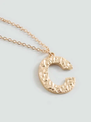 Naszyjnik z literą złoty - Dziewczyna - Rozmiar uniwersalny - MANGO TEEN