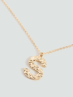 Naszyjnik z literą złoty - Dziewczyna - Rozmiar uniwersalny - MANGO TEEN