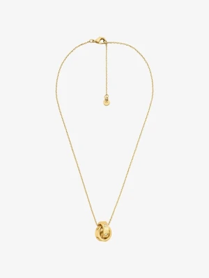 Naszyjnik z logo i sześcienną cyrkonią Michael Kors ZŁOTY (Złoty)