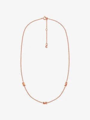 Naszyjnik z logo ze srebra próby 925 pokrytego metalem szlachetnym Michael Kors