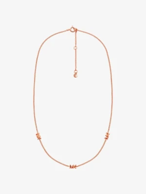 Naszyjnik z logo ze srebra próby 925 pokrytego metalem szlachetnym Michael Kors ROSE GOLD (Różowozłoty)