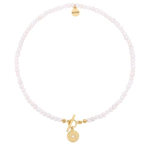 Naszyjnik z pereł naturalnych ze złotym medalionem SOTHO