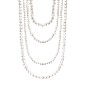 Naszyjnik z pereł z cyrkoniami - Pearls Pearls - Biżuteria YES