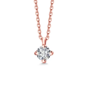 Naszyjnik z różowego złota z diamentem - Valentine Valentine - Biżuteria YES