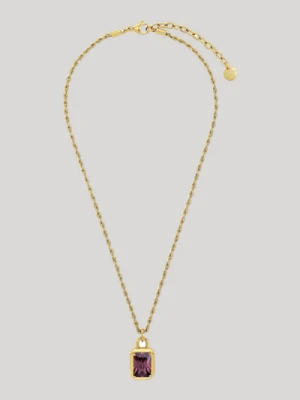 Naszyjnik z wisiorkiem w kolorze złoto-liliowym Joop