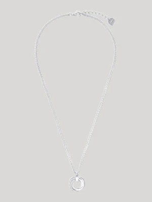 Naszyjnik z wisiorkiem w srebrnym kolorze Joop