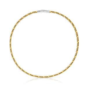 Naszyjnik Z Żółtym Sznurkiem I Stalą Tous Basics - Tous