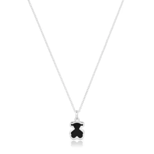 Naszyjnik Ze Srebra I Czarnego Szkła Akrylowego Galaxy - Tous Rozmiar