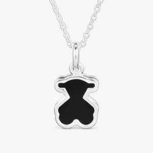 Naszyjnik Ze Srebra I Czarnego Szkła Akrylowego Galaxy - Tous