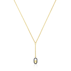 Naszyjnik Ze Srebra Powlekanego Złotem 18-Karatowym Ze Spinelami Tous Camille - Tous Rozmiar