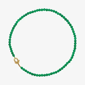 Naszyjnik Ze Srebra, Pozłacany 18-Karatowym Złotem, Z Chalcedonem Tous Manifesto - Tous