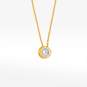 Naszyjnik ze złota 40-42cm z białą cyrkonią Filipowicz