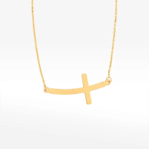 Naszyjnik ze złota 42-45 z krzyżykiem Filipowicz