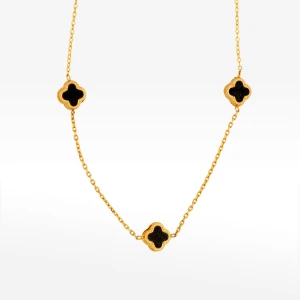 Naszyjnik ze złota 42-45cm z onyksem Filipowicz