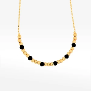 Naszyjnik ze złota 45cm z koralikami Filipowicz