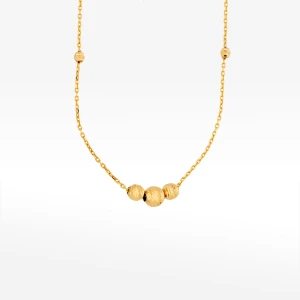 Naszyjnik ze złota ze złotymi koralikami Filipowicz