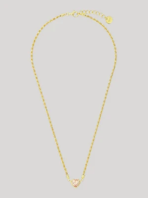 Naszyjnik ze złotym zawieszką w kształcie serca Joop