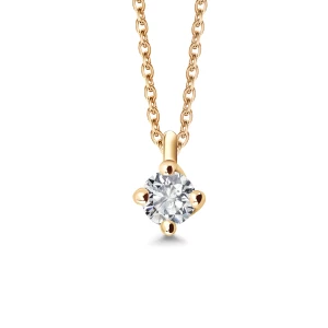Naszyjnik złoty z diamentem - Valentine Valentine - Biżuteria YES