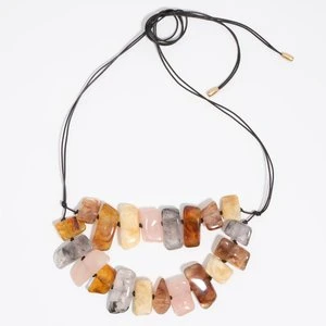 Naszyjnik żywice efekt bursztynu BIMBA Y LOLA