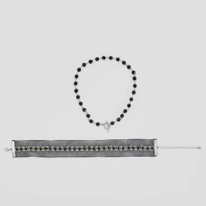 Naszyjniki 2-pak z czarnymi detalami House