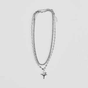 Naszyjniki w kolorze srebrnym 2-pak House