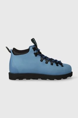 Native buty Fitzsimmons damskie kolor niebieski na płaskim obcasie 31106848.4865