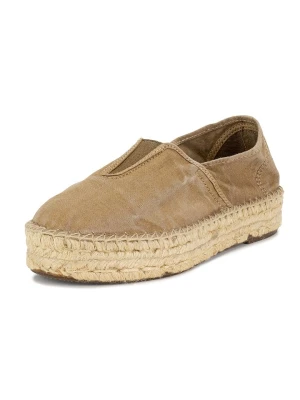 natural world Espadryle w kolorze jasnobrązowym rozmiar: 42