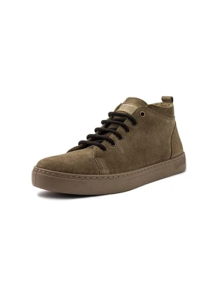 natural world Skórzane botki w kolorze jasnobrązowym rozmiar: 43