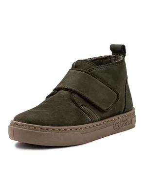 natural world Skórzane botki w kolorze khaki rozmiar: 32