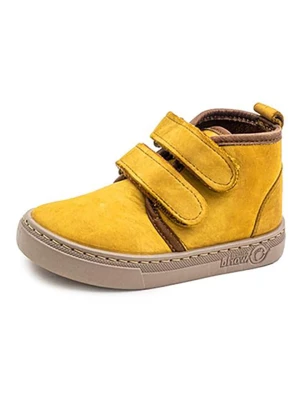 natural world Skórzane botki w kolorze żółtym rozmiar: 28