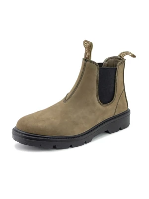 natural world Skórzane sztyblety w kolorze beżowym rozmiar: 42