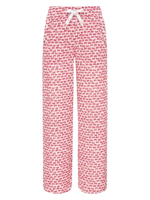 Naturana Spodnie dresowe w kolorze różowo-białym rozmiar: M