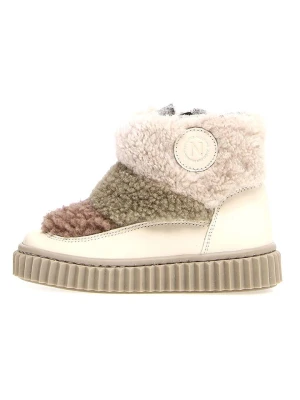 Naturino Botki "Grelly" w kolorze kremowym rozmiar: 27