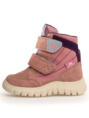 Naturino Botki zimowe "Rivo" w kolorze szaroróżowym rozmiar: 37
