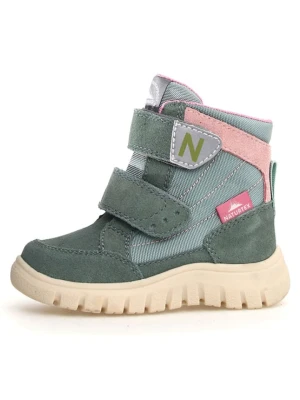 Naturino Botki zimowe "Rivo" w kolorze zielonym rozmiar: 28