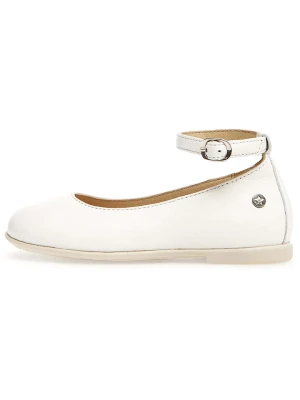 Naturino Skórzane baleriny "Alpoma" w kolorze białym rozmiar: 30