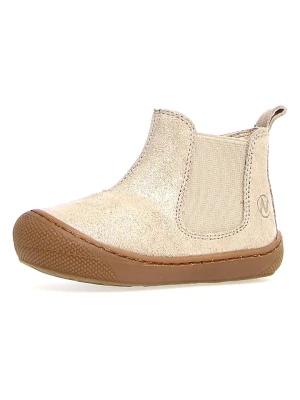 Naturino Skórzane botki "Sally" w kolorze złotym rozmiar: 25