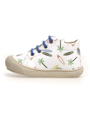 Naturino Skórzane buty "Cocoon" w kolorze biało-granatowym do nauki chodzenia rozmiar: 24