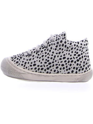 Naturino Skórzane buty "Cocoon" w kolorze czarno-białym do nauki chodzenia rozmiar: 21