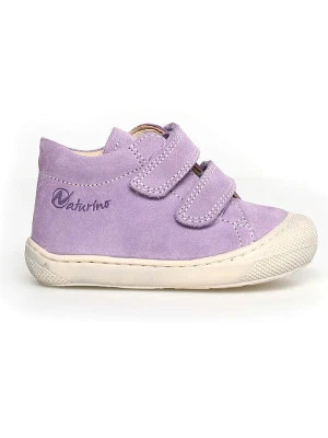Naturino Skórzane buty "Cocoon" w kolorze fioletowym do nauki chodzenia rozmiar: 24