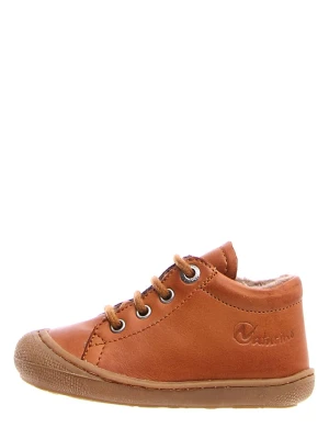 Naturino Skórzane buty "Cocoon" w kolorze jasnobrązowym do nauki chodzenia rozmiar: 26