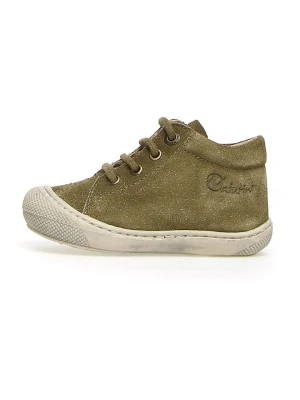 Naturino Skórzane buty "Cocoon" w kolorze khaki do nauki chodzenia rozmiar: 20