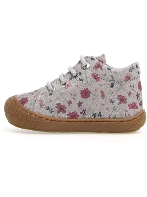 Naturino Skórzane buty "Cocoon" w kolorze szarym do nauki chodzenia rozmiar: 19