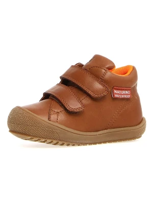 Naturino Skórzane buty "Raintastik" w kolorze brązowym do nauki chodzenia rozmiar: 32