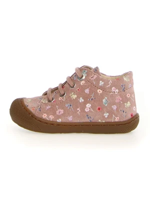 Naturino Skórzane buty w kolorze jasnoróżowym do nauki chodzenia rozmiar: 26