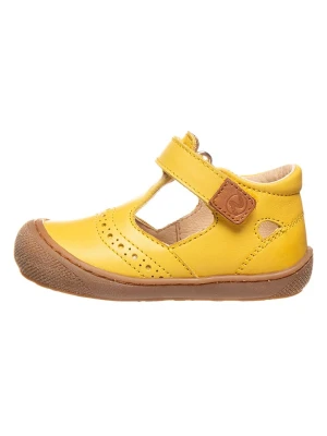 Naturino Skórzane półsandały w kolorze żółtym rozmiar: 22