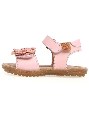 Naturino Skórzane sandały "Begonia" w kolorze jasnoróżowym rozmiar: 25