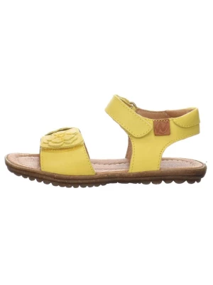 Naturino Skórzane sandały "Begonia" w kolorze żółtym rozmiar: 24