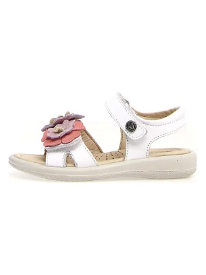 Naturino Skórzane sandały "Bunaken" w kolorze białym rozmiar: 28
